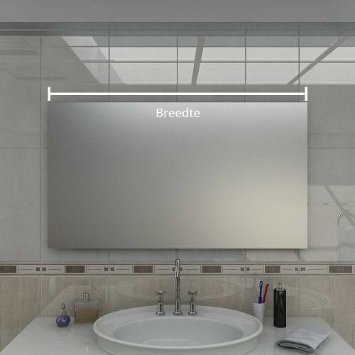 Brede LED badkamerspiegel