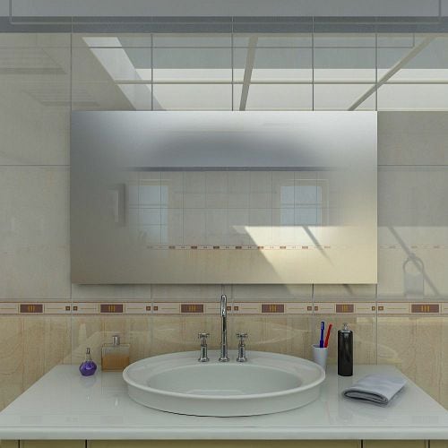 LED badkamerspiegel met spiegelverwarming