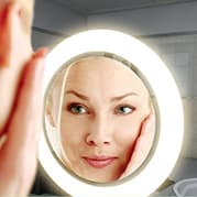 Spiegel met make-up spiegel