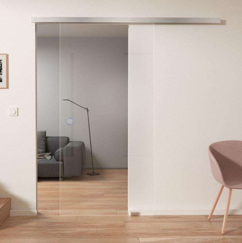 Glazen schuifdeur op maat 8mm gehard glas CRISTALLO A/IS Glazen schuifdeur op maat 8mm gehard glas CRISTALLO A/IS