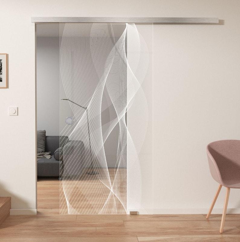 Glazen schuifdeur met lasermotief ARRAY 1/IS Glazen schuifdeur met lasermotief ARRAY 1/IS