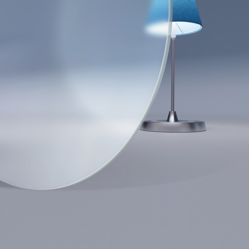 Rond glasblad Satinato 8 mm Rond glasblad Satinato 8 mm