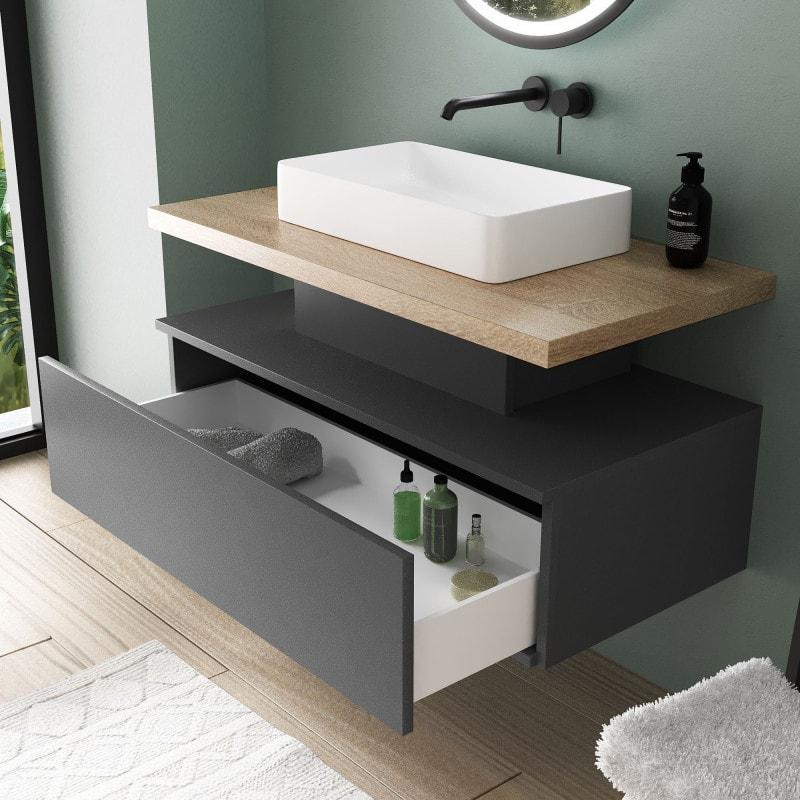 Wastafelonderkast met lade - Baltrum 01C