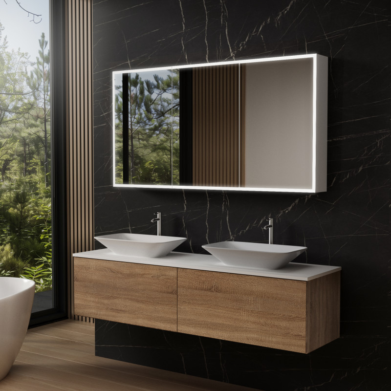 Aluminium badkamerspiegelkast - Elbe 1