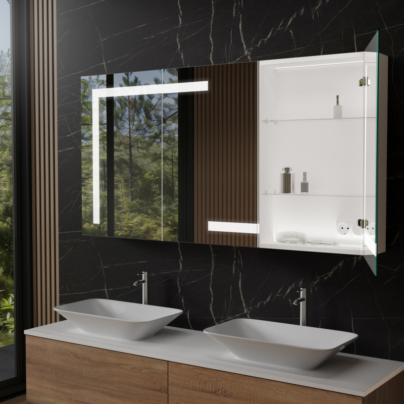 LED aluminium spiegelkast voor de badkamer - Rhine