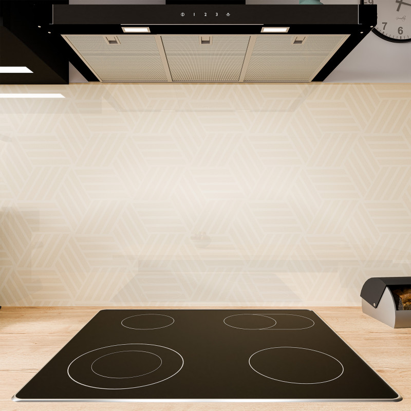 Keuken spatwand ESG glas 6mm met keramische kleurenprint ART DECO 3