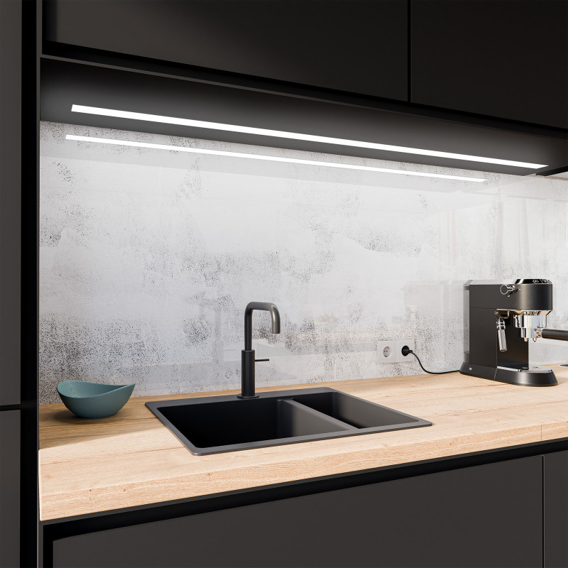 Keuken spatwand ESG glas 6mm met keramische kleurenprint DIRTY WALL 1