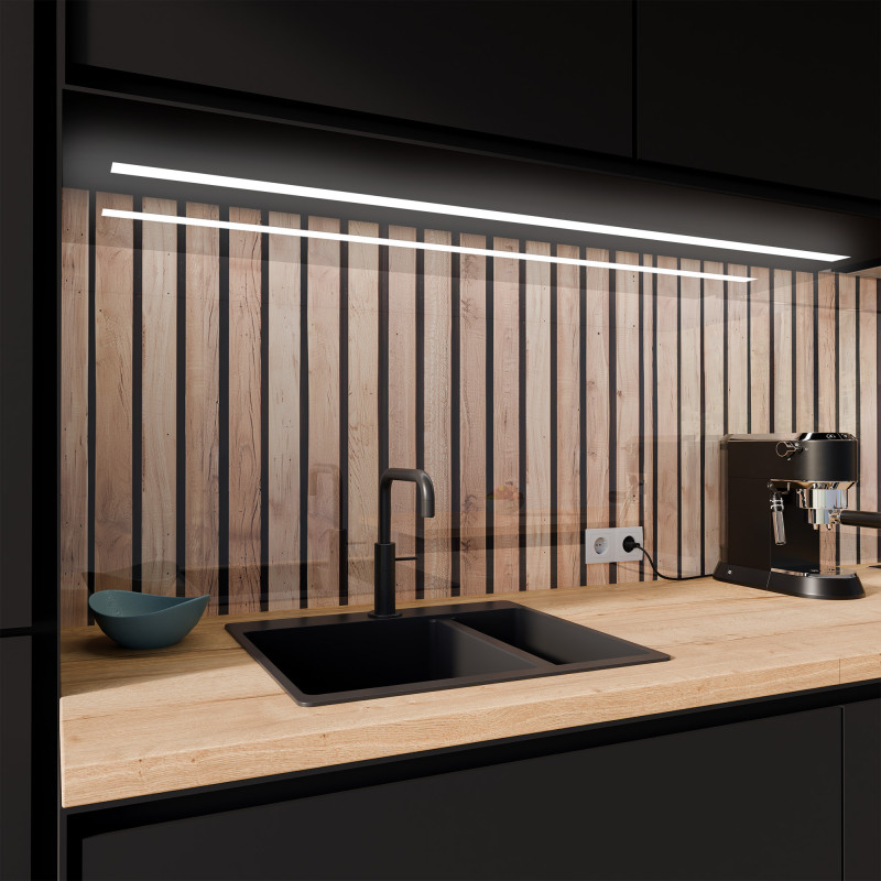 Keuken spatwand ESG glas 6mm met keramische kleurenprint JUNGLE 2