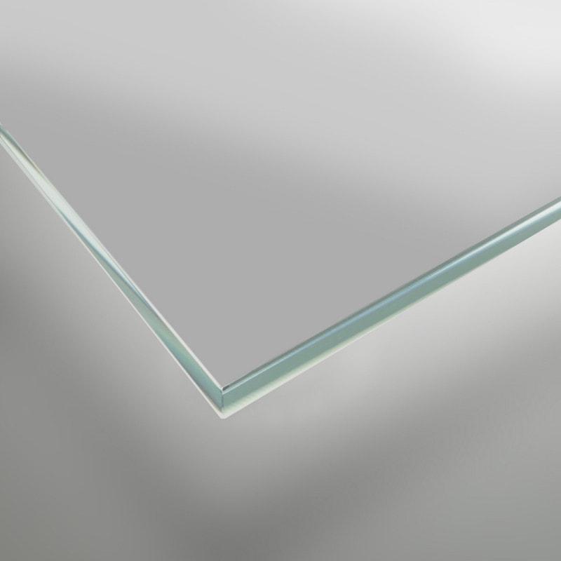 Gelakt glas - Metaalgrijs / Zilver - REF 9006, 6mm