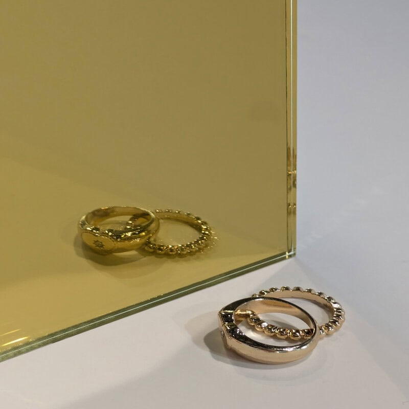 4 mm gouden spiegel