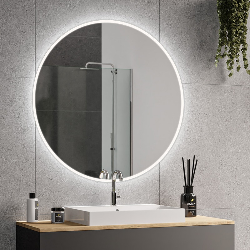 Ronde spiegel met verlichting rondom - HELENA Ronde spiegel met verlichting rondom - HELENA