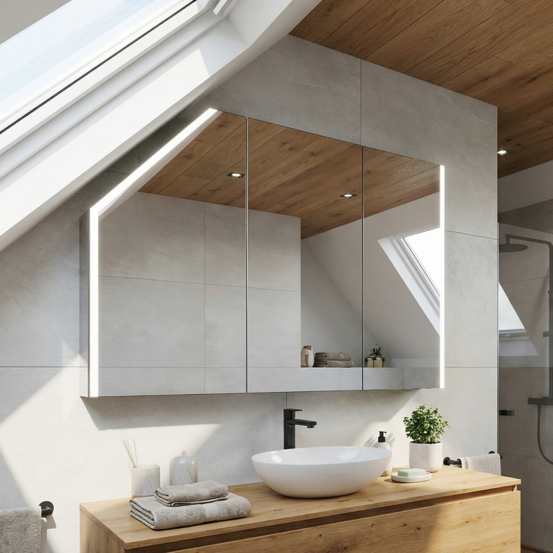 Spiegelkast voor schuine plafonds - Winglet