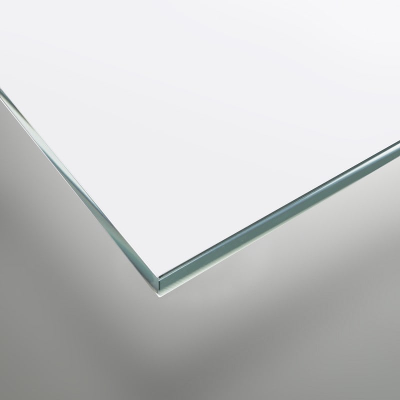 Gelakt glas - Wit / Alpenwit - REF 9003, 6mm Gelakt glas - Wit / Alpenwit - REF 9003, 6mm