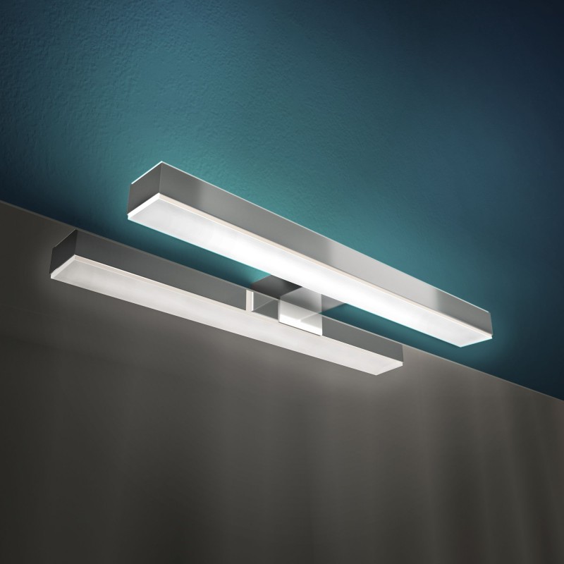 VERONICA 2 S4 LED spiegelarmatuur, 30 cm, 8W, chroom, IP44 by Ebir