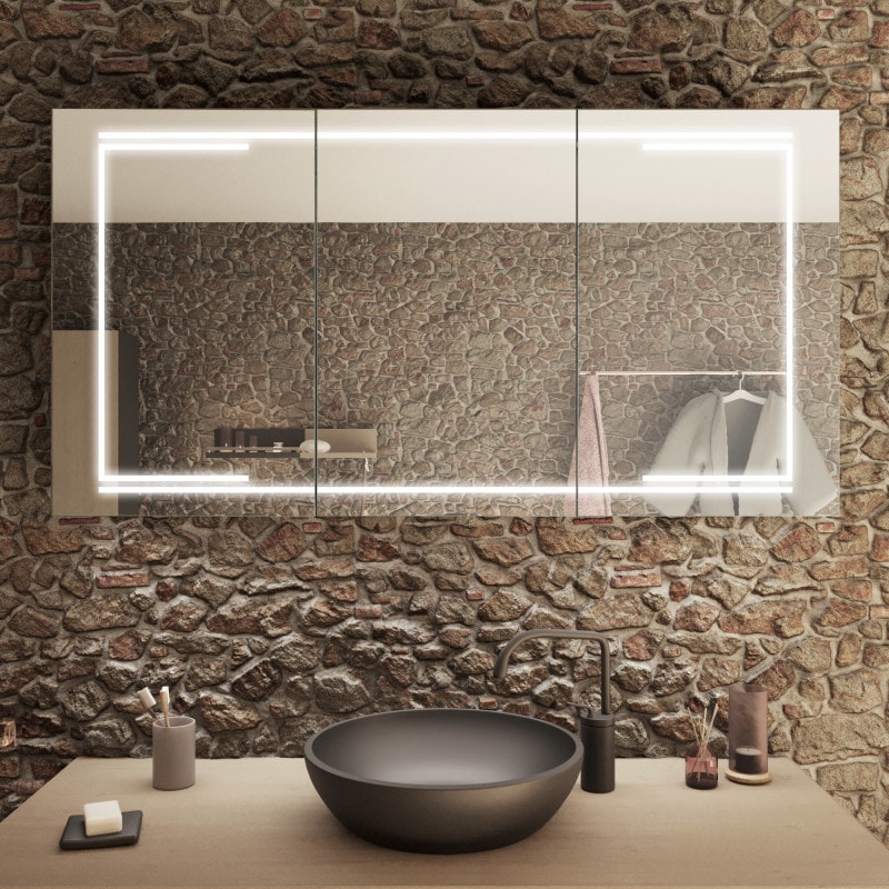 LED-spiegelkast voor de badkamer - KAIRO LED-spiegelkast voor de badkamer - KAIRO