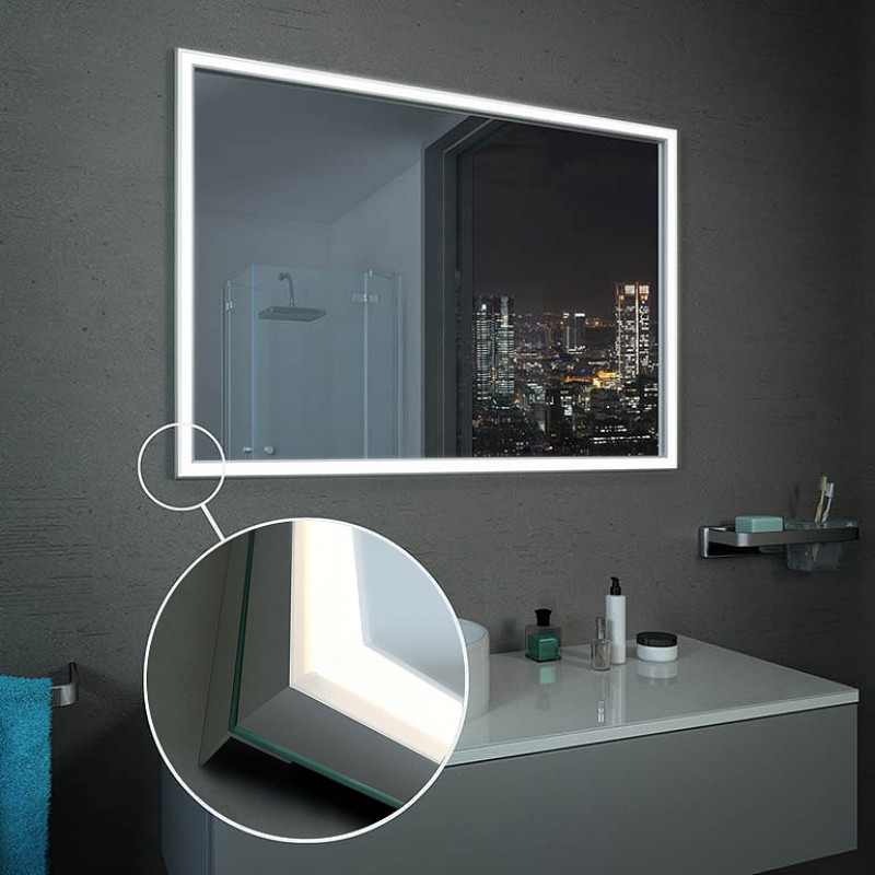 Lichtspiegel badkamer, optioneel met make-up spiegel - Rheine 4 Lichtspiegel badkamer, optioneel met make-up spiegel - Rheine 4