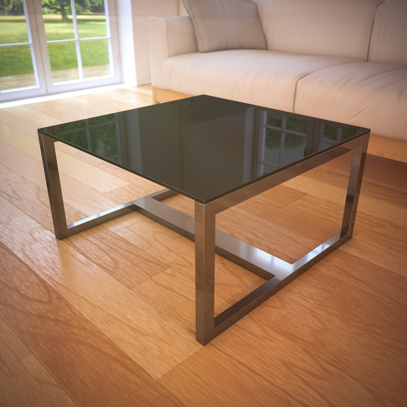 Glasplaat tafel zwart - REF 9005, 6 mm Glasplaat tafel zwart - REF 9005, 6 mm