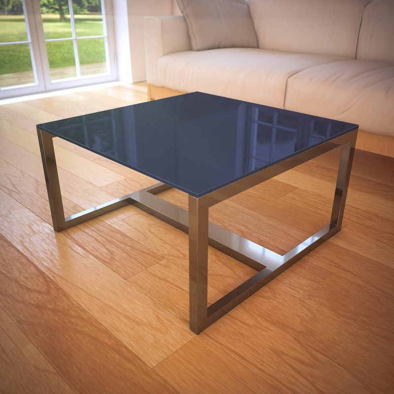 Glasplaat tafel antraciet - REF 7016, 6 mm Glasplaat tafel antraciet - REF 7016, 6 mm