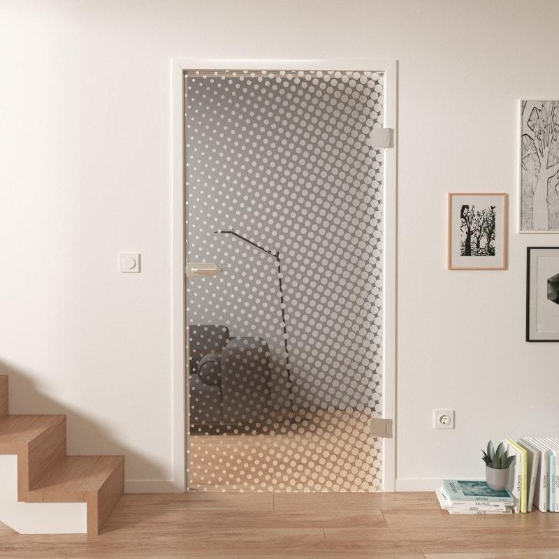 Kamerdeur glas laser ontwerp DOT 2 Kamerdeur glas laser ontwerp DOT 2