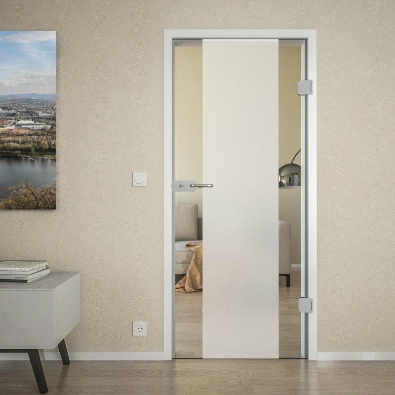 Glazen deur met gesatineerde afwerking AREA 6