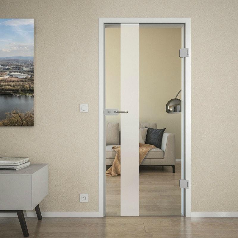 Kamerdeurglas met gesatineerde afwerking AREA 15