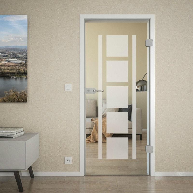 Glazen deur met satijnen afwerking CARRE 16 Glazen deur met satijnen afwerking CARRE 16