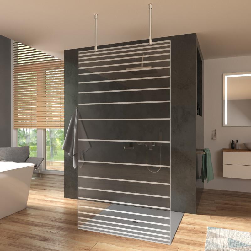 Douchewand Gehard glas Plafondmontage FORRADO 1