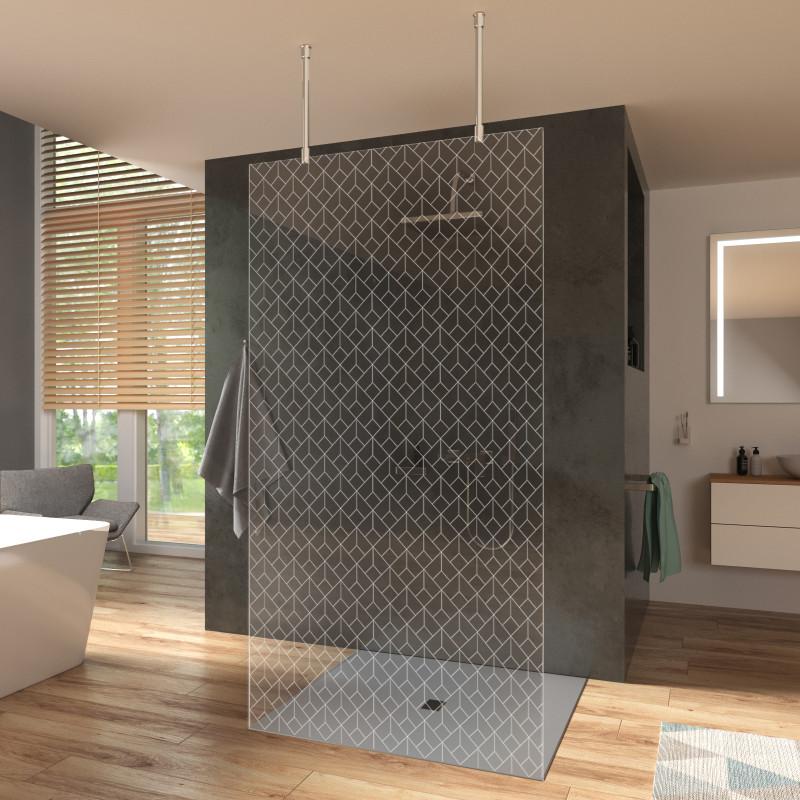 Design douchewand inloop met plafondmontage ART DECO 1