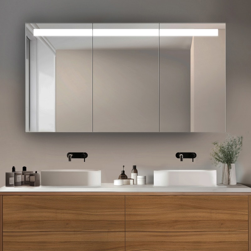 LED-spiegelkast voor badkamer, op maat gemaakt - DUBLIN LED-spiegelkast voor badkamer, op maat gemaakt - DUBLIN