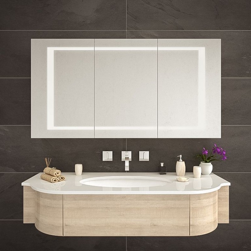 Spiegelbox voor de badkamer met LED - EL PASO Spiegelbox voor de badkamer met LED - EL PASO
