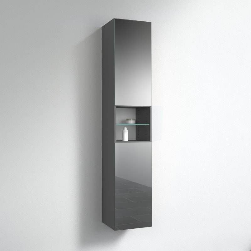 Badkamer wandkast, spiegelkast met plank BHS004 Badkamer wandkast, spiegelkast met plank BHS004