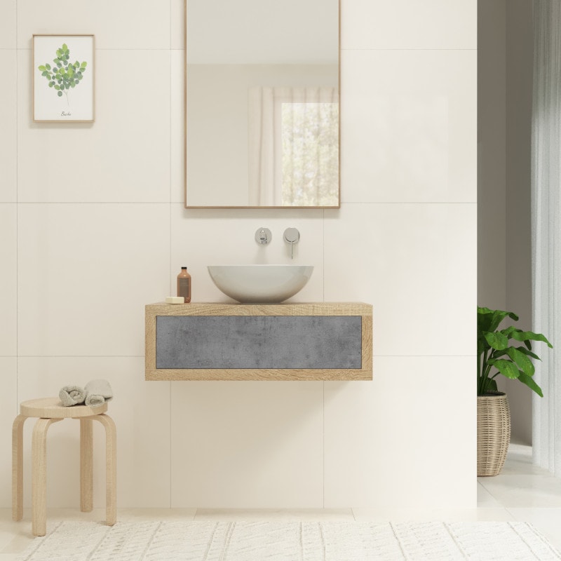 Badmeubel met uittrekblad 17A