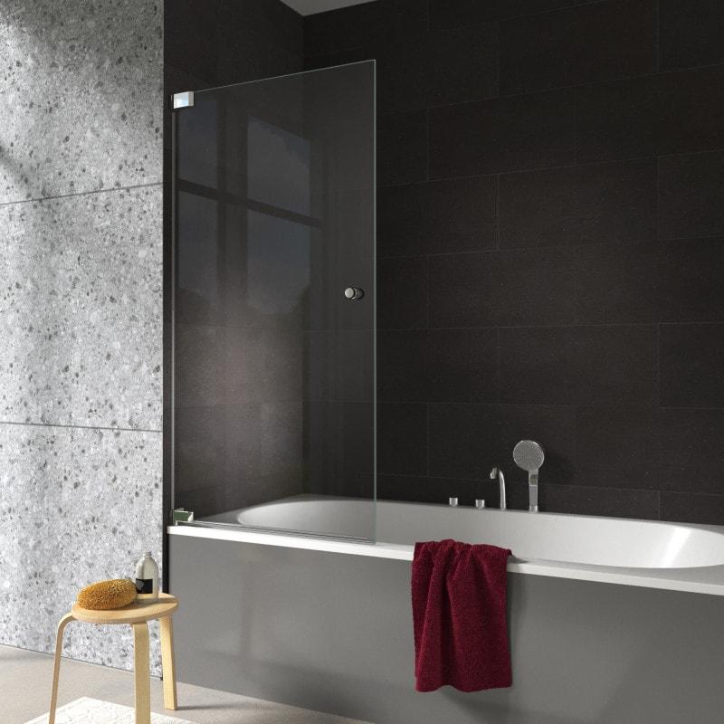 Glazen douchewand bad met draaideur - Galana Pro (links)