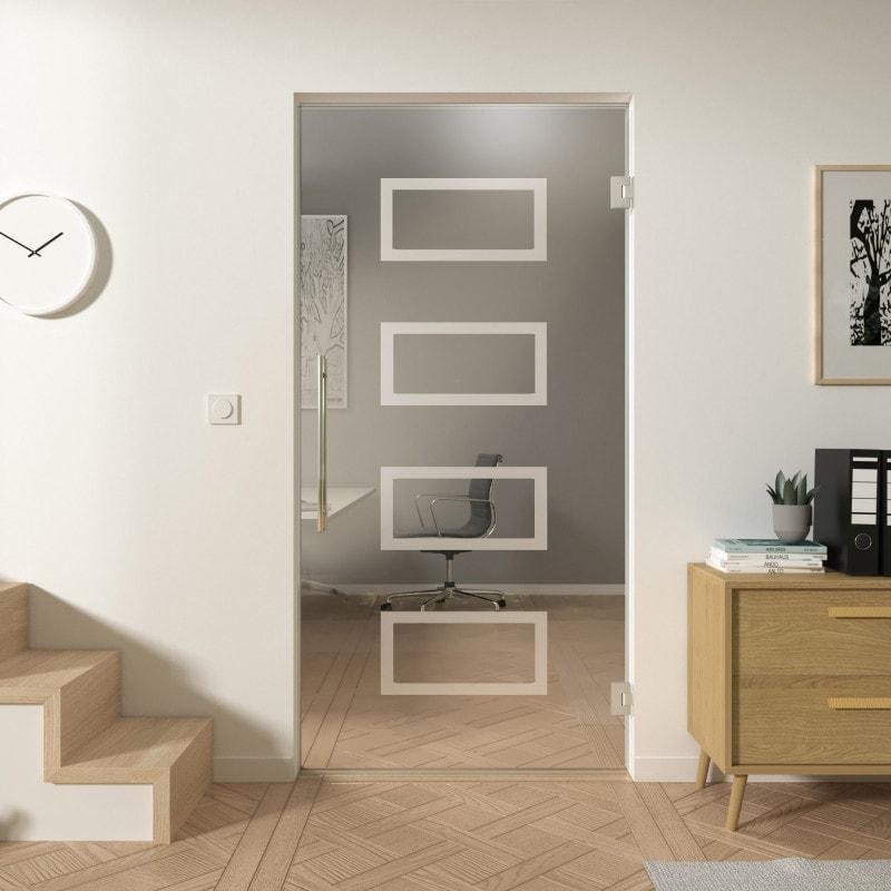 Glazen pendeldeur CARRE 10