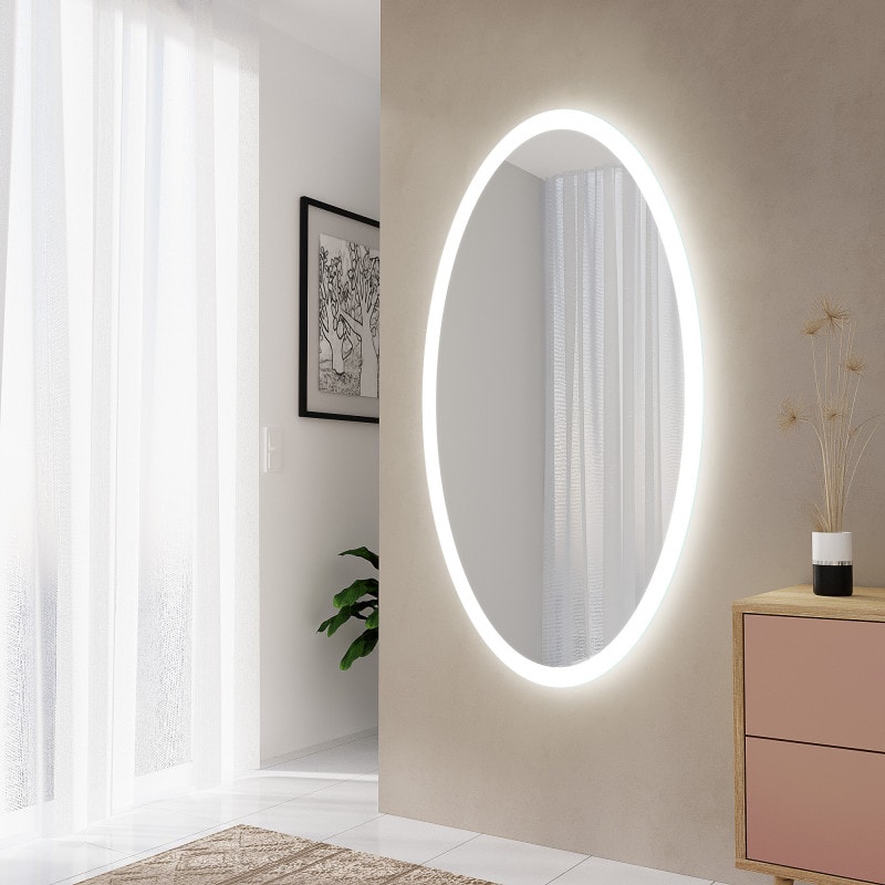Ovale spiegel met verlichting F626L4O Ovale spiegel met verlichting F626L4O
