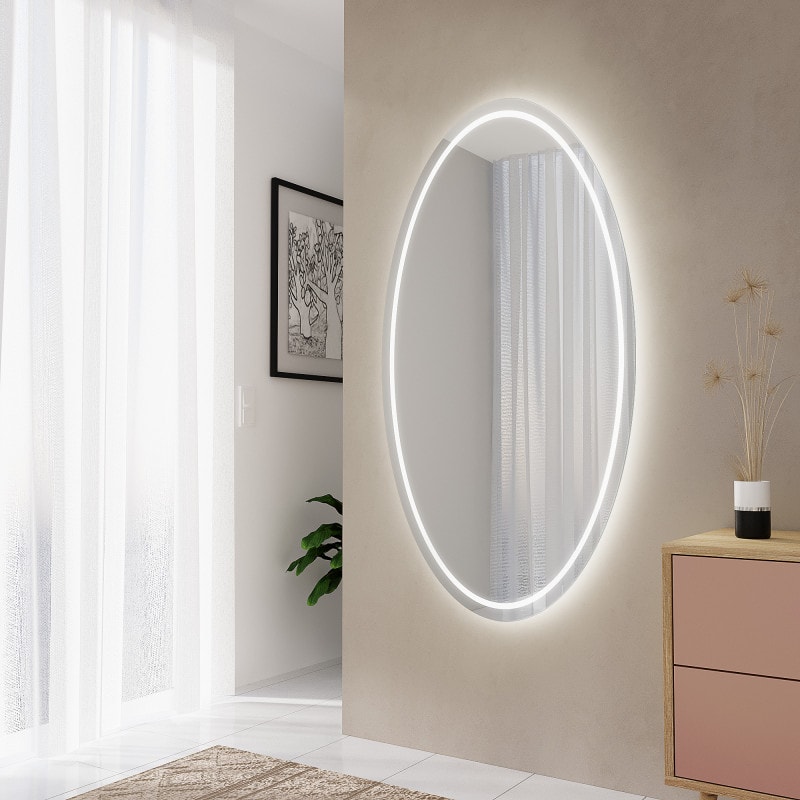 Spiegel ovaal verlicht F628L4O Spiegel ovaal verlicht F628L4O