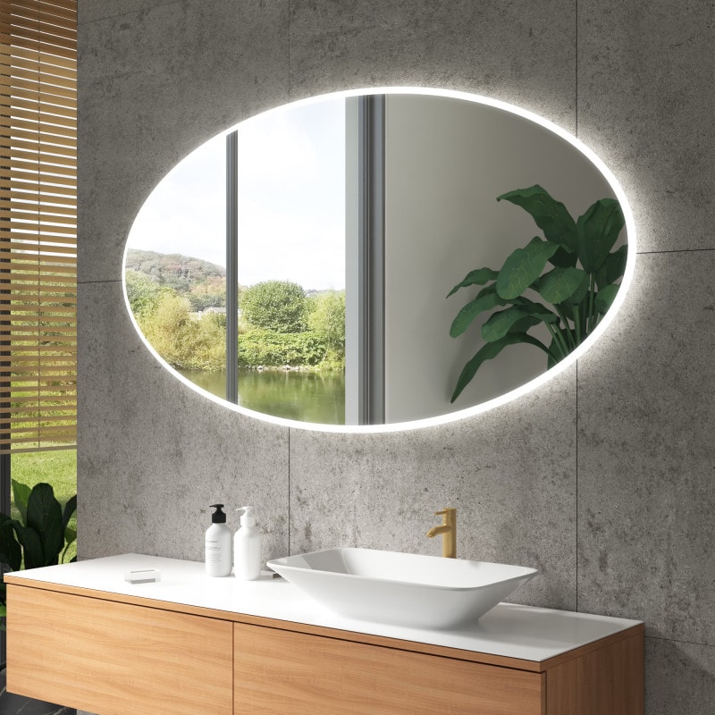 Ovale badkamerspiegel F629L4O Ovale badkamerspiegel F629L4O