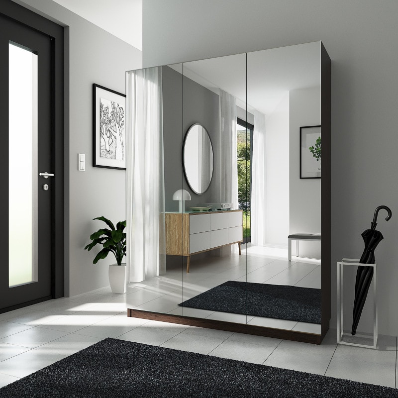 Gangkast met spiegeldeuren GS012 Gangkast met spiegeldeuren GS012