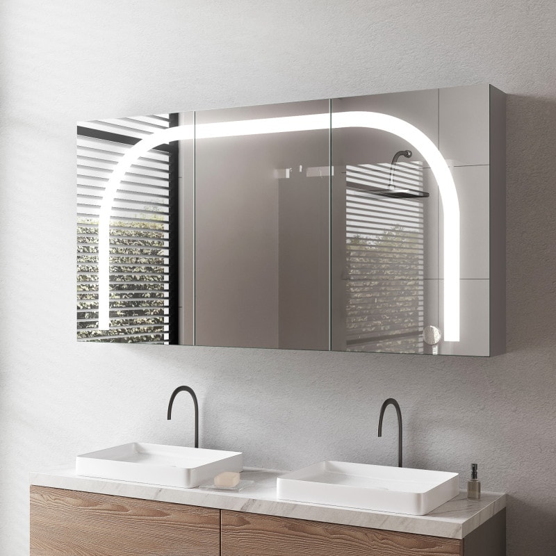 Aluminium spiegelkast met verlichting - Unstrut Aluminium spiegelkast met verlichting - Unstrut