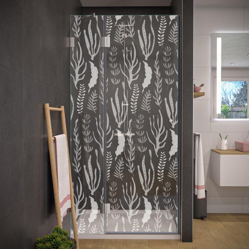 Laser-design douchedeur van glas ZEEWIER 104