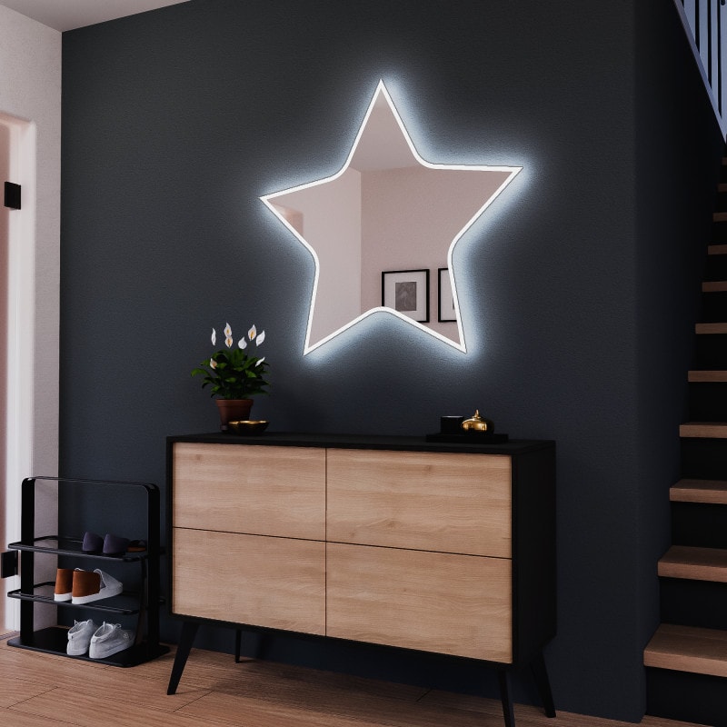 Spiegel met achtergrondverlichting Ster 2 Spiegel met achtergrondverlichting Ster 2