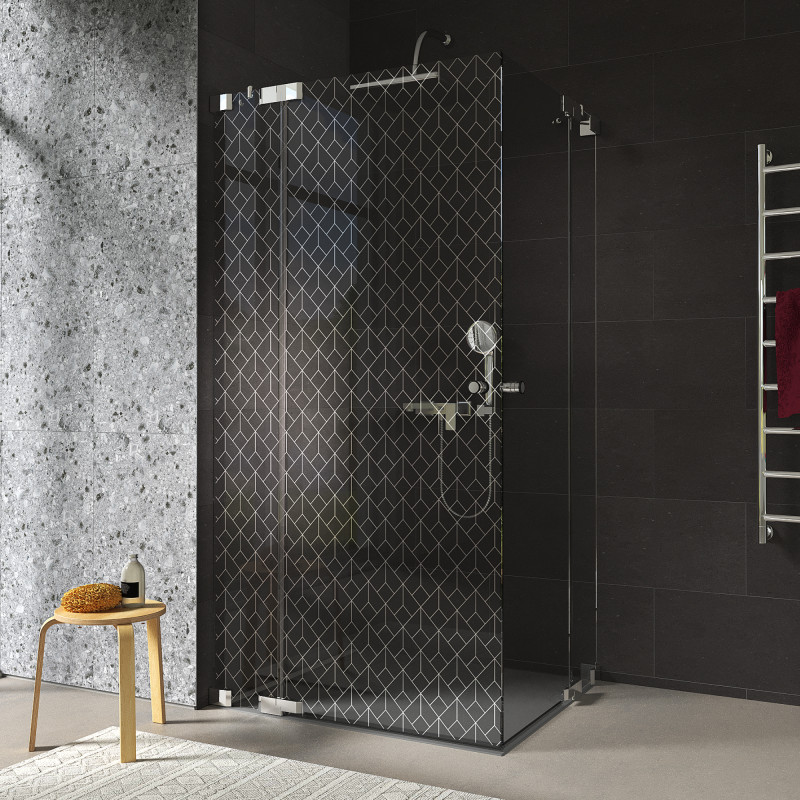 Douchecabine glazen hoekinstap ART DECO 1/209