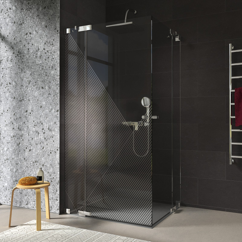 Douchecabine glas hoekinstap DESIGN 3/209
