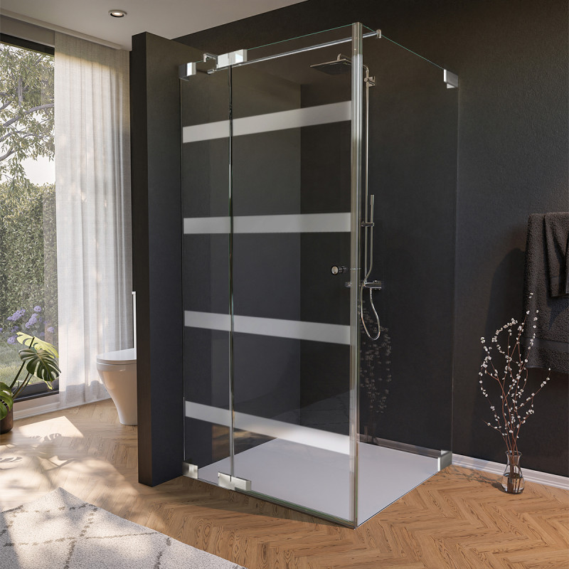 Maatwerk douchecabine glazen deur zijpaneel FORRADO 4/210