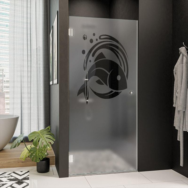 Douchedeur met motief VIS 101