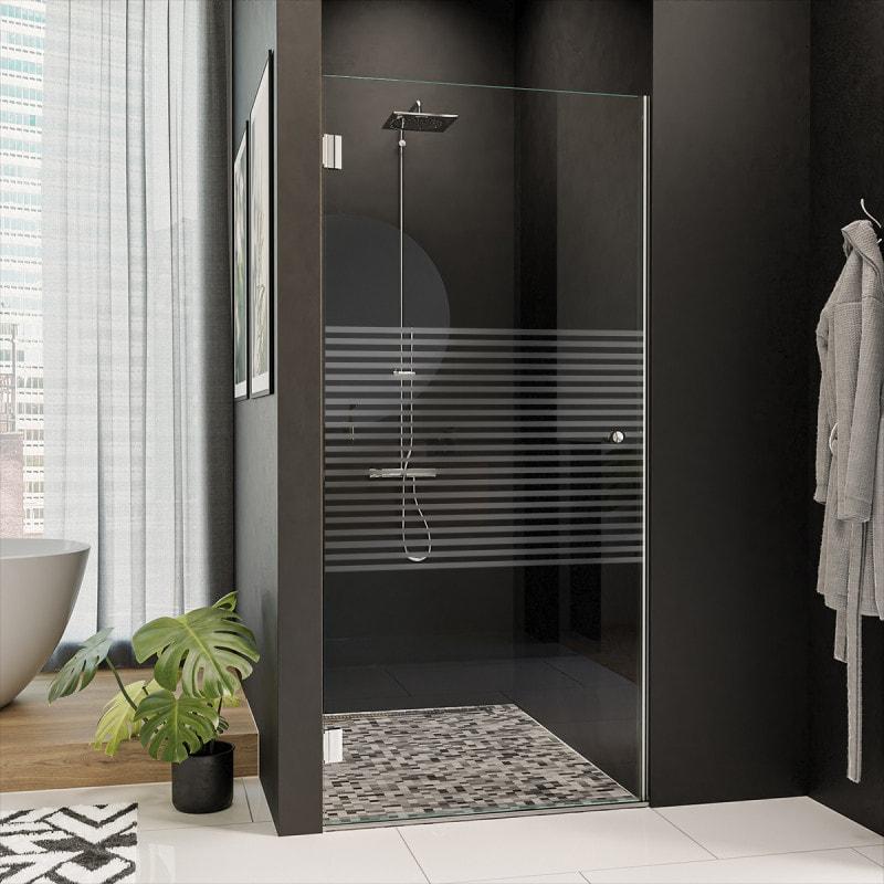 Glazen douchedeur met decor FORRADO 5/101