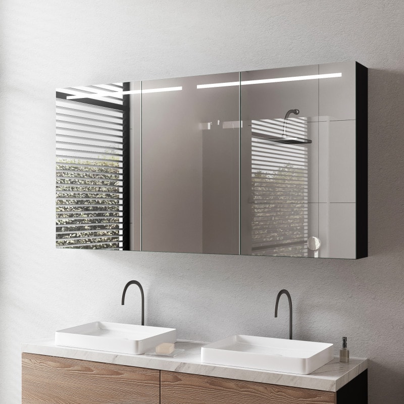 Aluminium Spiegelschrank mit Licht - Altmühl Aluminium Spiegelschrank mit Licht - Altmühl