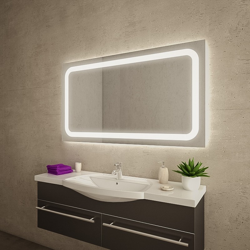 Badkamerspiegel met LED-verlichting - Boku Badkamerspiegel met LED-verlichting - Boku