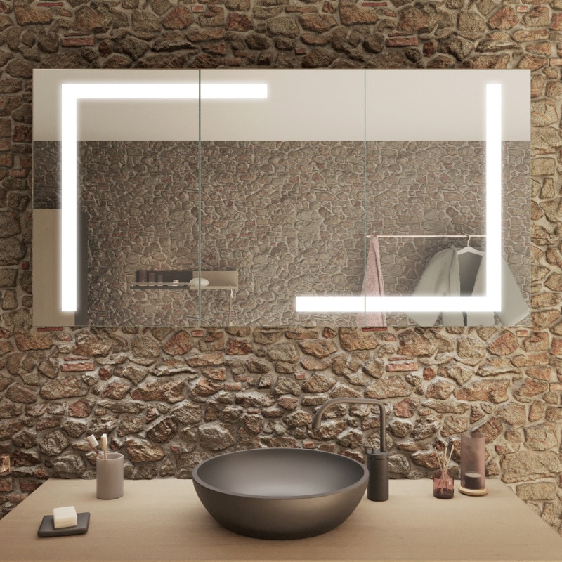 Badkamer spiegelkast op maat - AMSTERDAM Badkamer spiegelkast op maat - AMSTERDAM