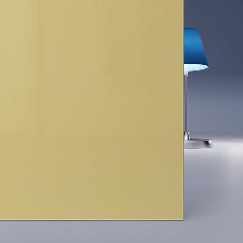 Beige / bruin gelakt op maat gehard veiligheidsglas 4mm